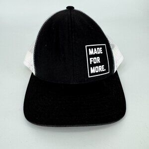 Made For More Trucker Hat Black White One Size